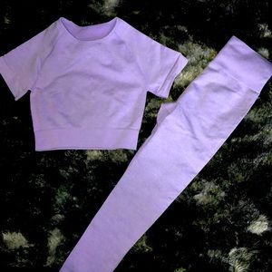 Nice fit seamless yoga set workout clothes